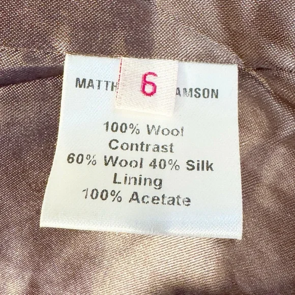 Matthew WilliamsonCamel Color Wool Military Style Coat w/ Paisley Contrast